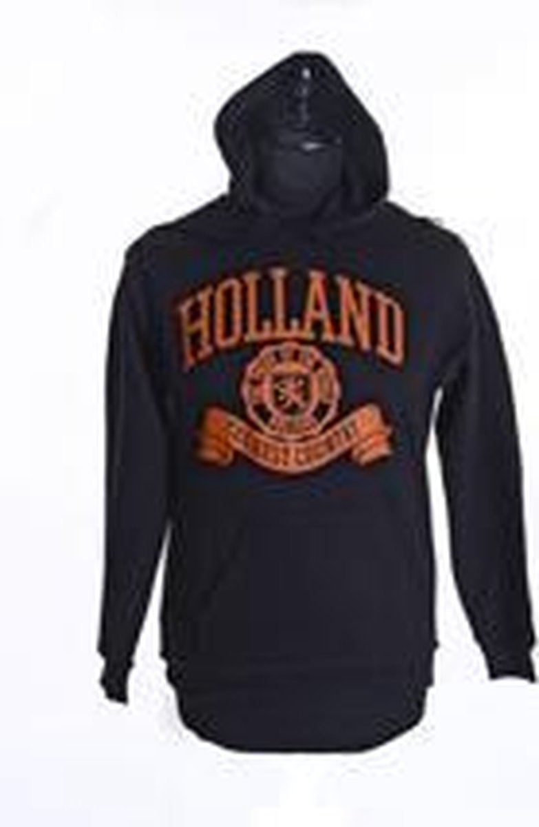 Holland hooded sweatshirt zwart | maat L